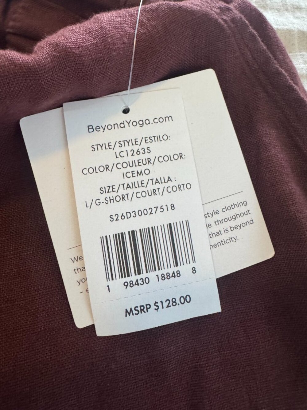 Beyond Yoga Linen Pants in Iced Mocha - Picture 12 of 15